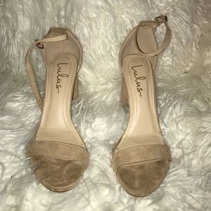 ❤️ Nude heels from Lulu’s